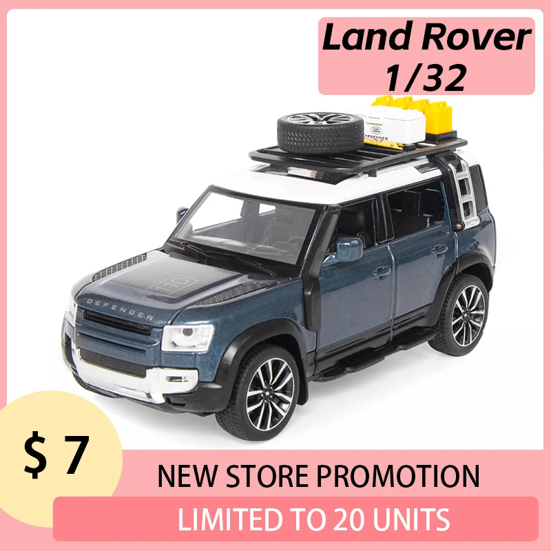 

1:32 Land Rover Guard Off-road Car Toy Boy Diecast Metal Vehicle One Piece Hot Wheels Fast and Furious Premium Collection