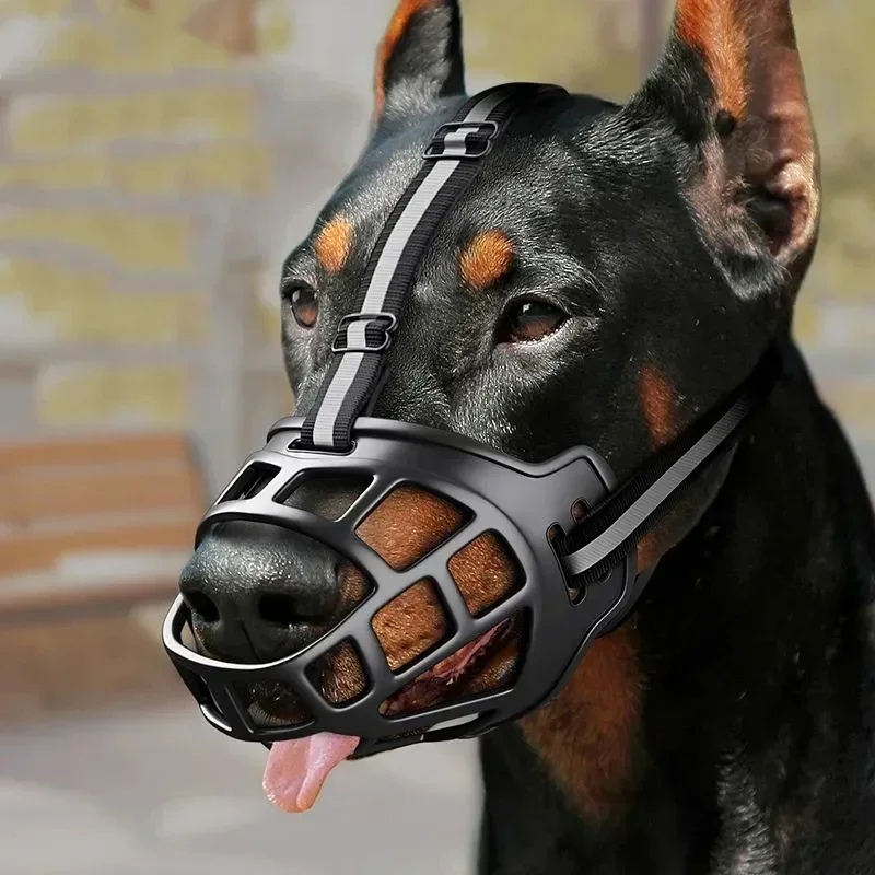 Big Dog Mask To Prevent Biting and Screaming, Pet Barking Cute and Practical Dog Accessories  Dog Leash