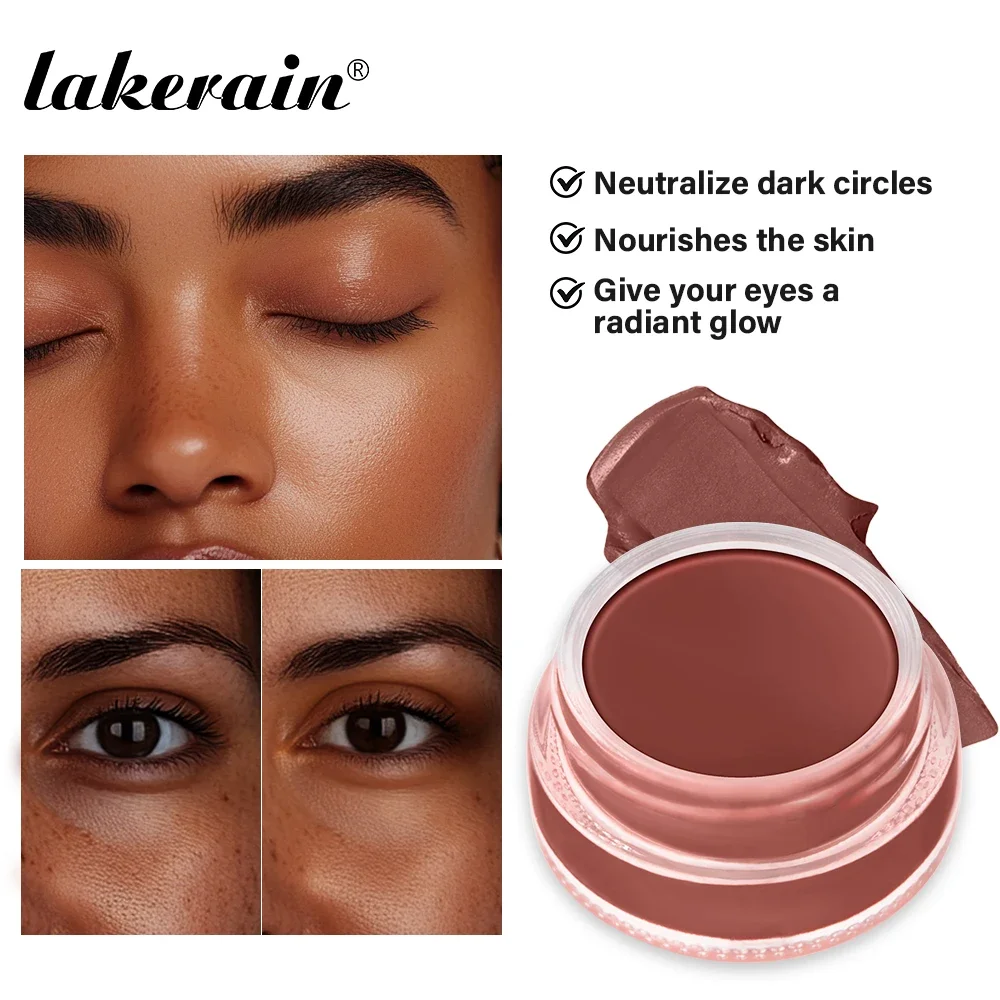 Lakerain 4 couleurs correcteur éclaircissant pour les yeux naturel même ton de peau longue durée tridimensionnel