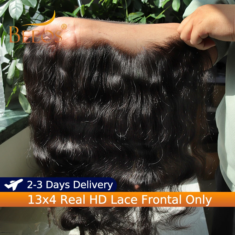 

13x4 HD прозрачный кружевной фронтальный топ из натуральных волос с эффектом Body Wave, шелковистый HD кружевной фронтальный топ, предварительно выщипанный, 100% натуральные человеческие волосы для женщин