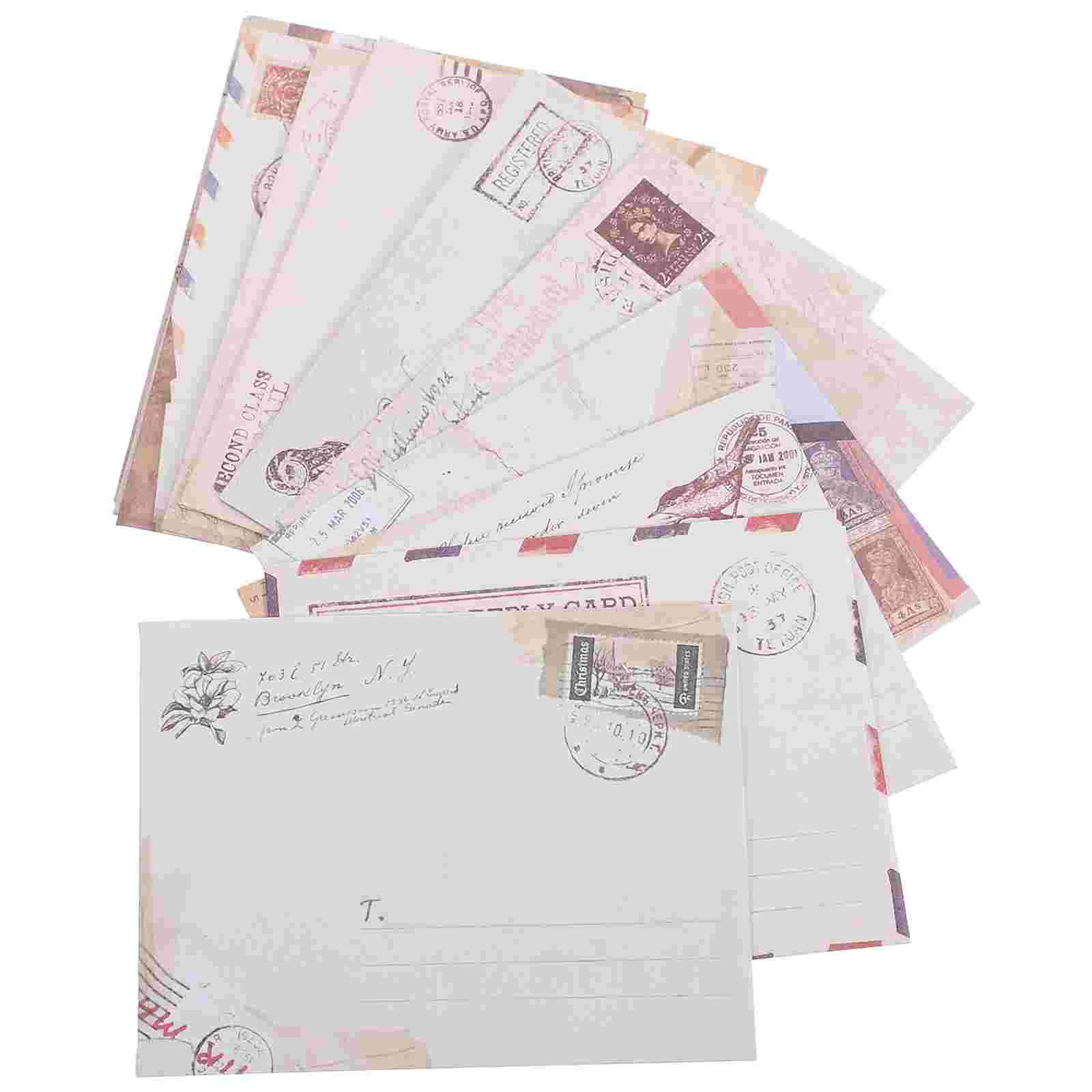 

60 Pcs Old Fashioned Small Envelope Office Cards Vellum Envelopes Paper Mini Retro