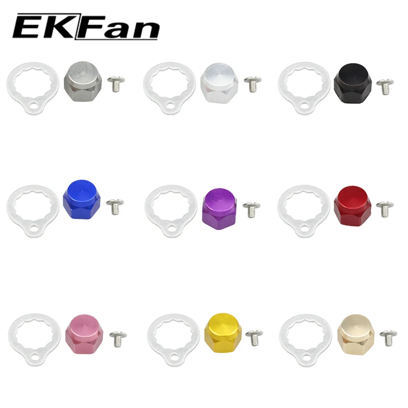 Ekfan Baitcasting fishing reel handle Nut/Screw/locking plate for M8/M7 8*5/7*4MM reel shaft size fixing screw diy tools