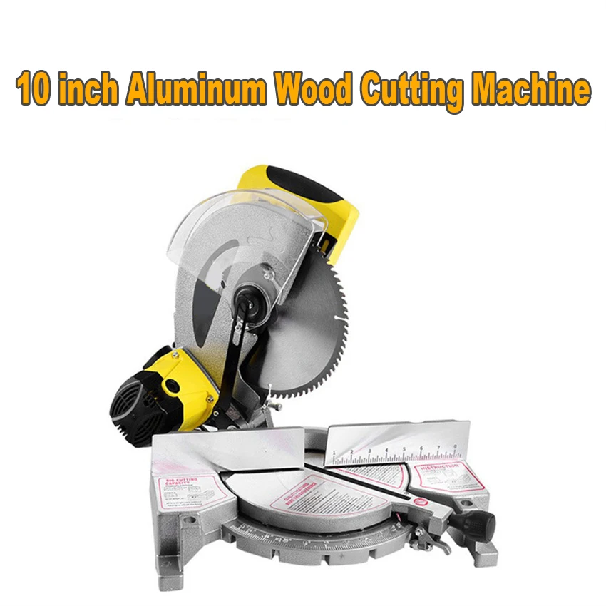 

10 inch aluminum sawing machine 255mm aluminum wood Angle Miter Saw For Woodworking Tool And Rubber Plastic Aluminium Cutting