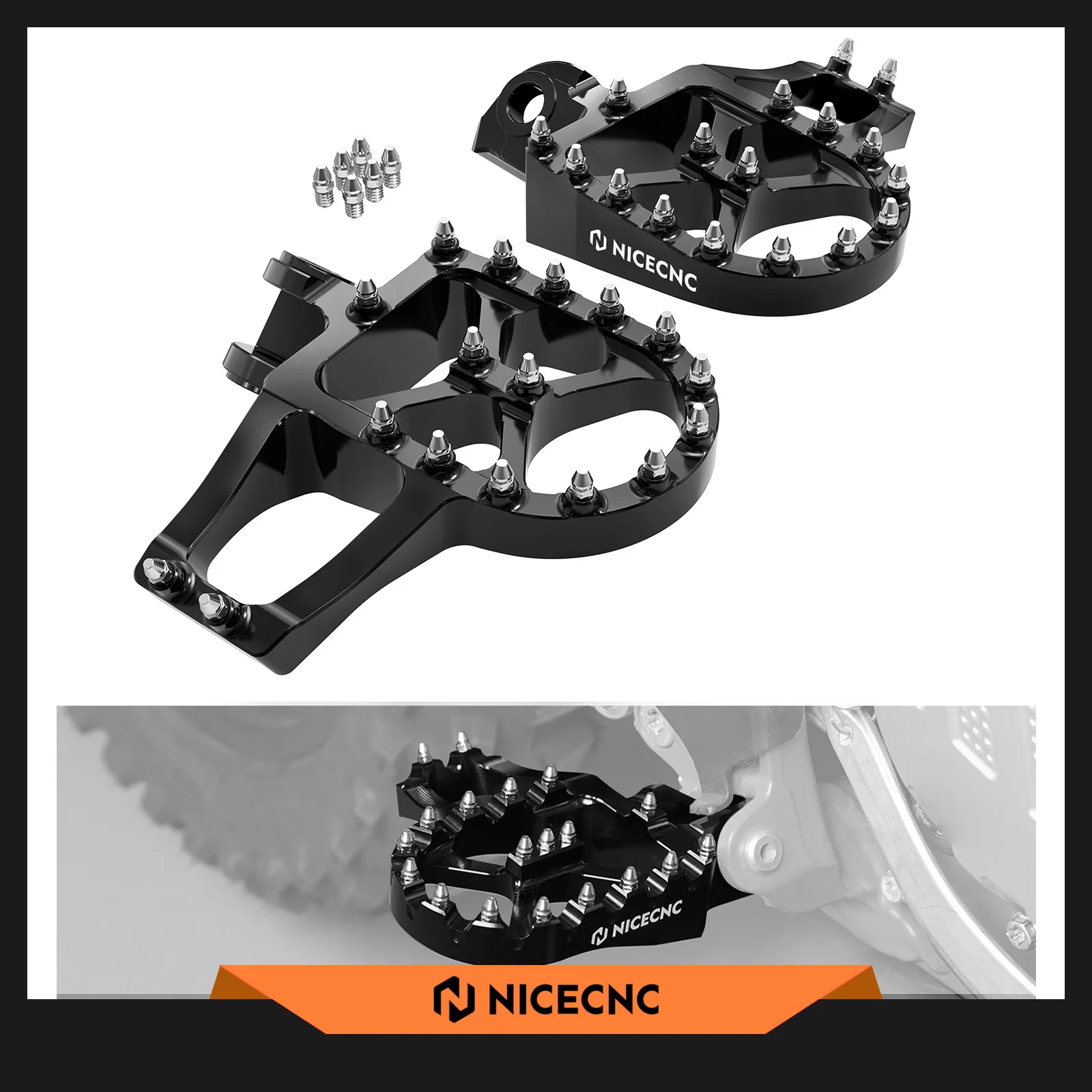 ل 2023 KTM 1050 1090 1190 1290 مغامرة R S T 2013-2023 950 990 إندورو آر مغامرة SUPERMOTO 2003-2013 موسع أوتاد القدم عدة