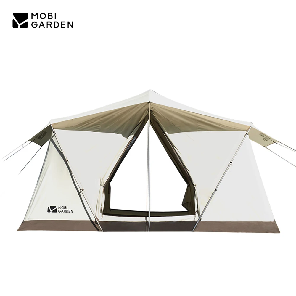 Mobi Garden Camping Era205 Cotton Tent Glamping Wide Space Double Cloth Membrane Waterproof Car Sunscreen Three-seater