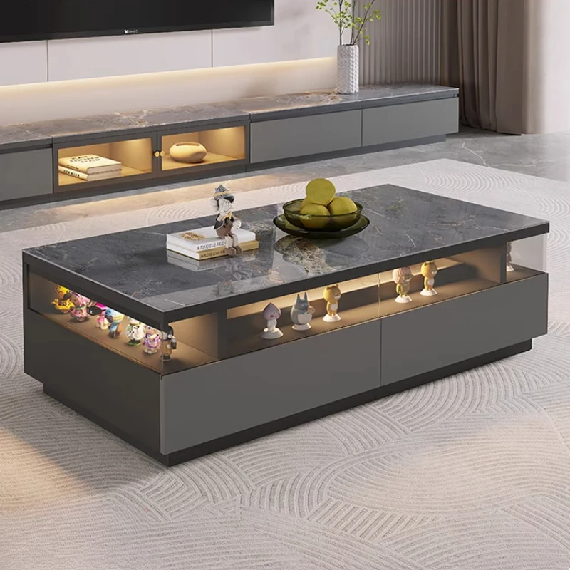 

Organizer Luxury Coffee Table Designer Aesthetic Storage Unique Home Coffee Table Living Room Kaffee Tische Trendy Furniture