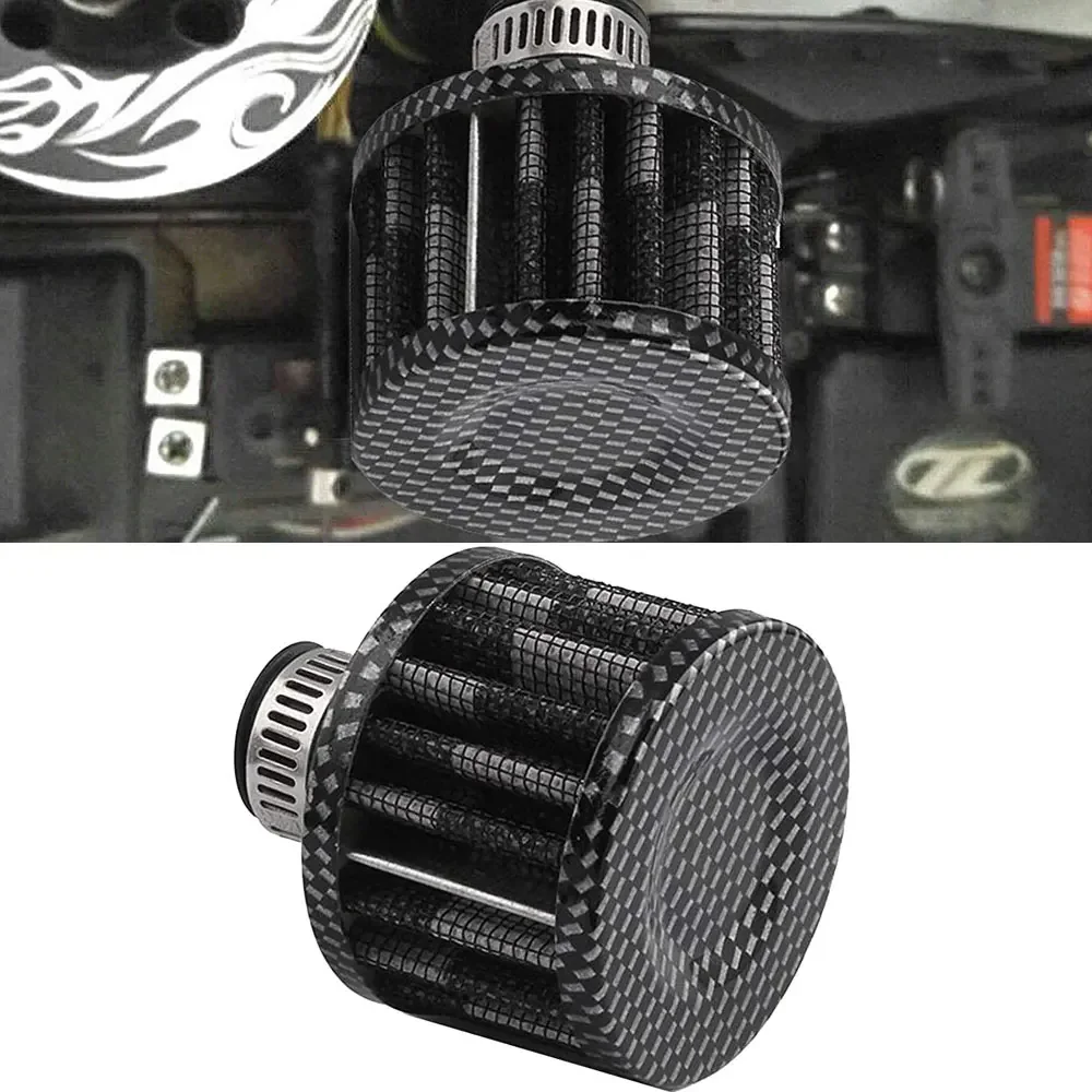 

12mm 25mm Car Air Filter Clip-On Auto Round Conical Cold Air Intake Filter Kit Vent Crankcase Breather Part Auto Accessory