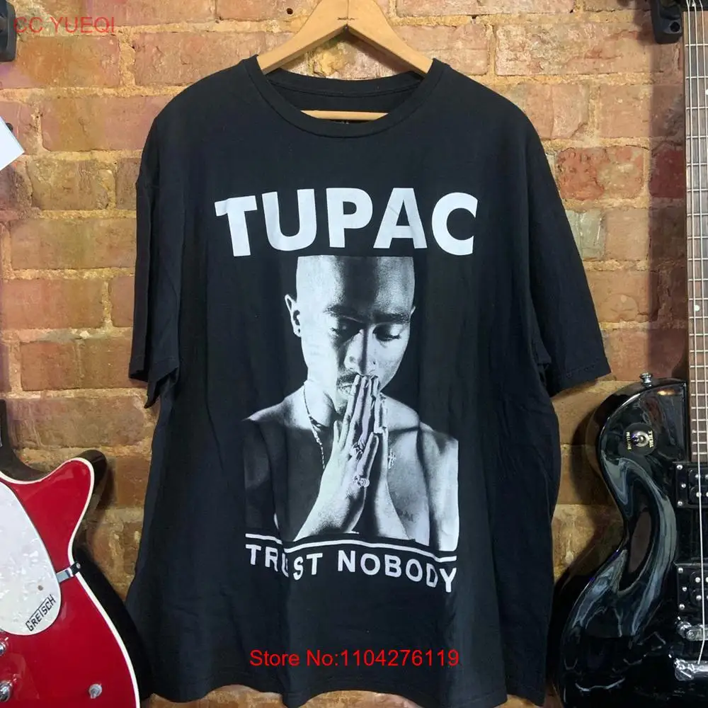 Tupac XXLARGE black white T shirt long or short sleeves