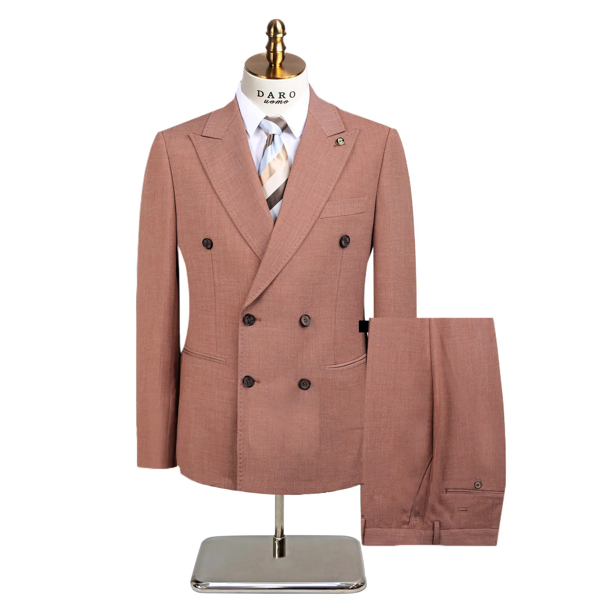 

High-quality men's British-style party fashion trend wedding versatile business and casual two-piece set