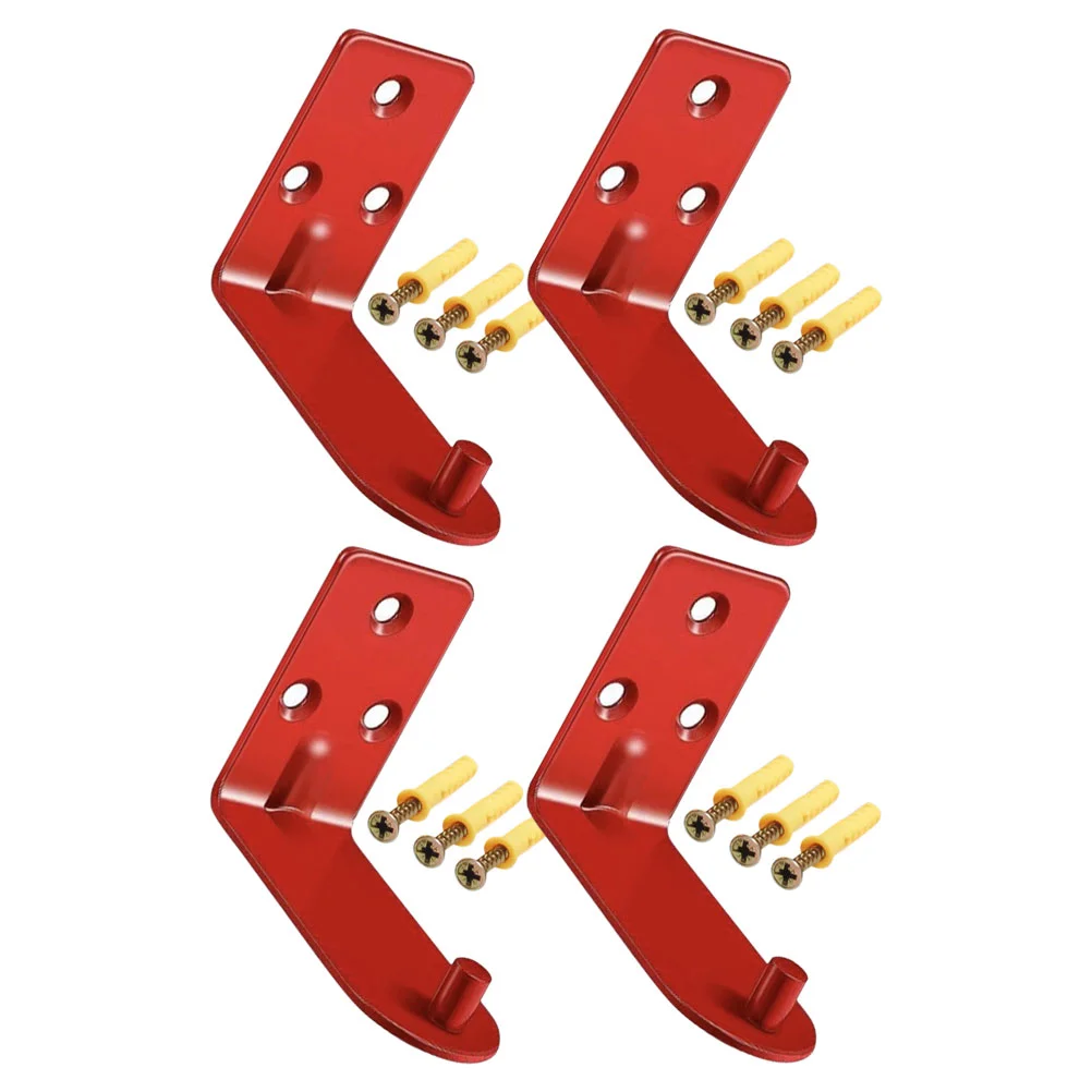 

4 Pcs Fire Extinguisher Bracket Hook Hooks Holder for Wall Mounting Wall-mounted