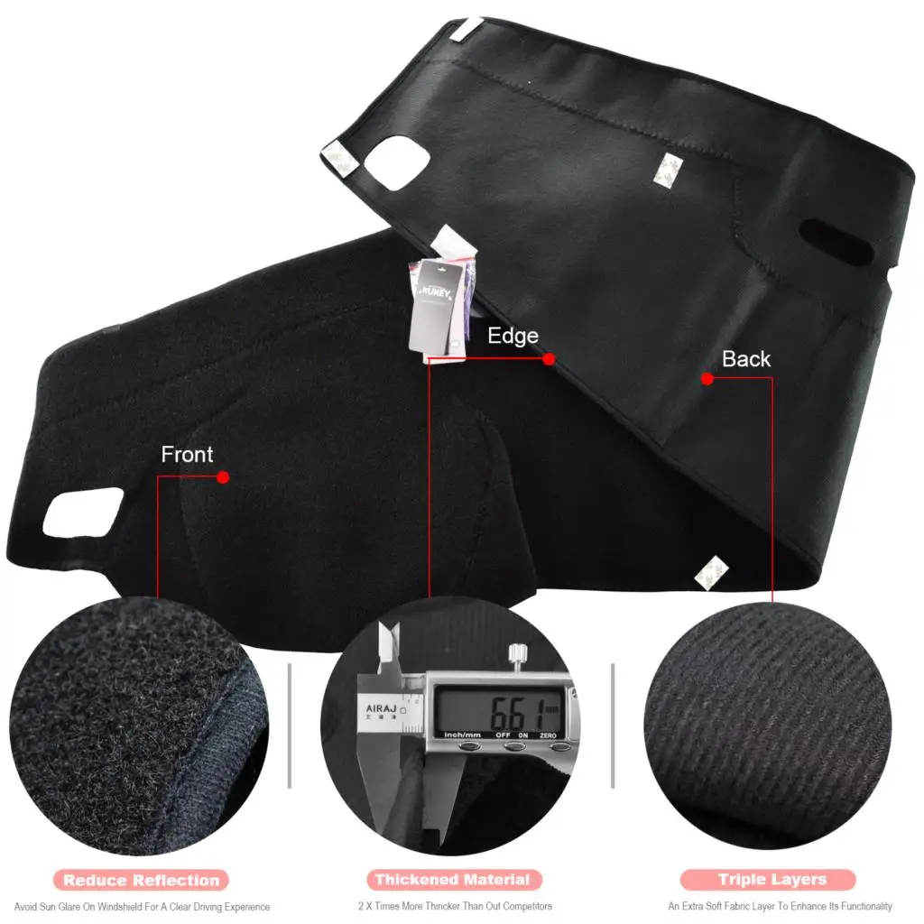 Xukey Für Land Rover LR3 Discovery 3 Range Rover Sport 2005-2009 LR2 Freelander 2 2007-2014 Dashboard Abdeckung Dashmat Dash Matte – Detail 1