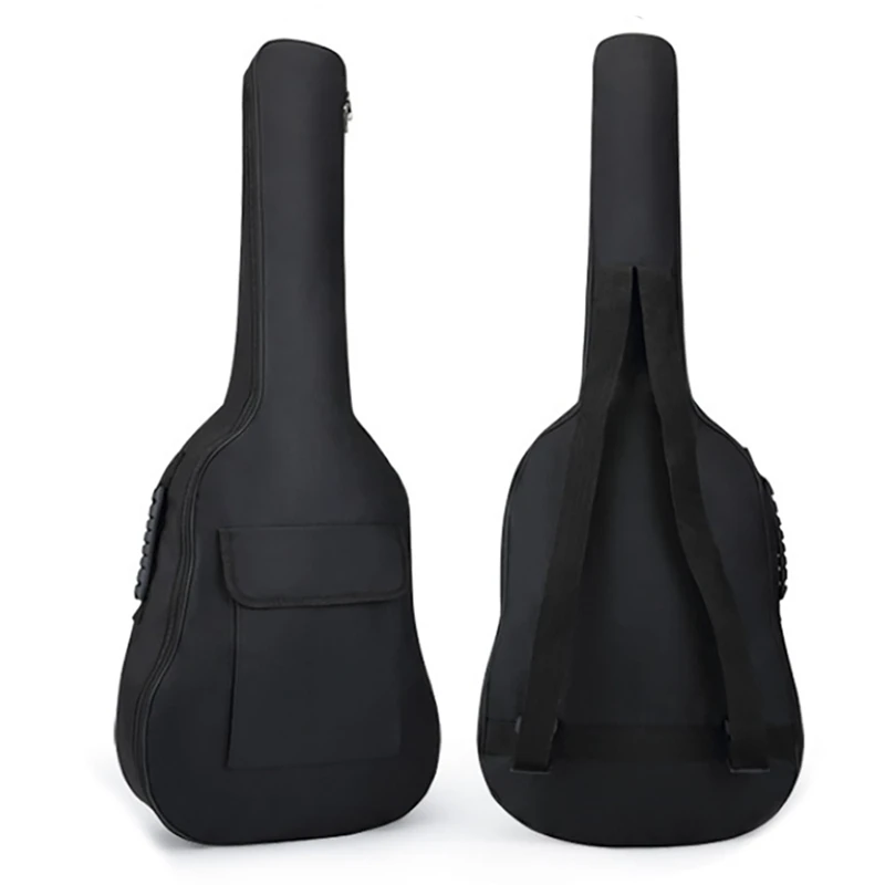 New 36In Guitar Case Gig Bag Double Strap Oxford Fabric Thickening Soft Cover Waterproof Acoustic Classical Guitar Backpack