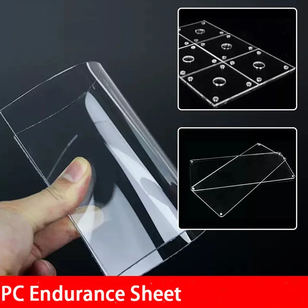 Panneau d'endurance PC Transparent, épaisseur 0.5-20mm, plaque en Polycarbonate, feuille de plastique résistante à l'usure, bricolage dur pour la maison, 297x210mm