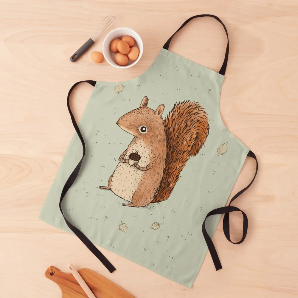 Sarah the Squirrel Apron Waterproof Kitchen Woman carpenter Funny Apron