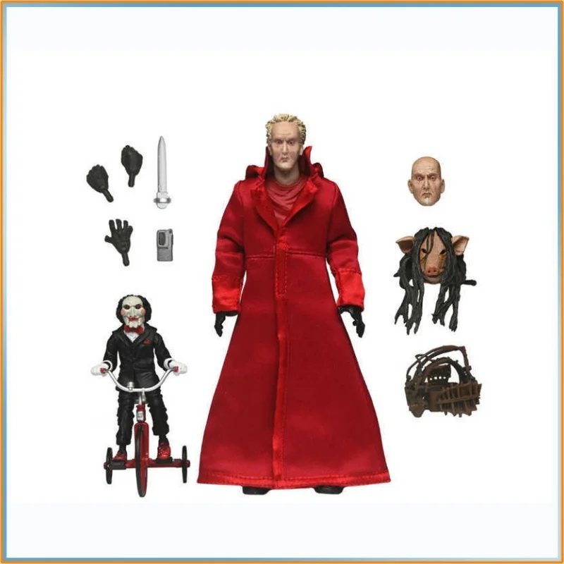 

В наличии оригинальная Neca 60612 Saw Ultimate Jigsaw Target Haulathon Red Variant 7-дюймовая экшн-фигурка модель игрушка в подарок