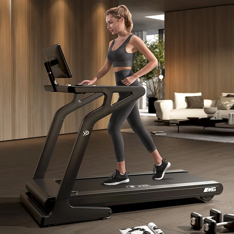 High Popular Auto Incline Electric Folding Treadmill Cardio Training Fitness New Semi Commercial Treadmill With FIT APP