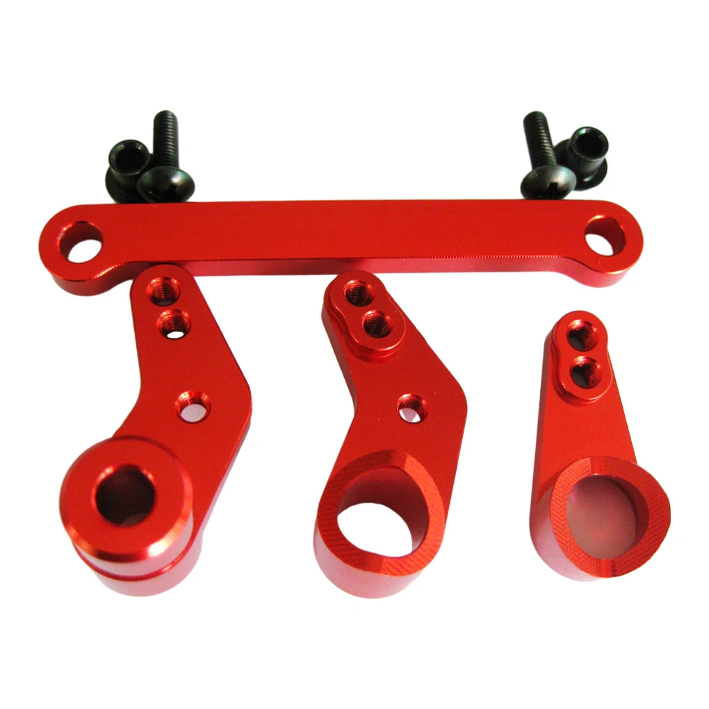 Aluminum Alloy High Precision Steering Servo Saver Complete For 1/10 FS 51805 51806 53625 53632 53633 RC Car Part Orange