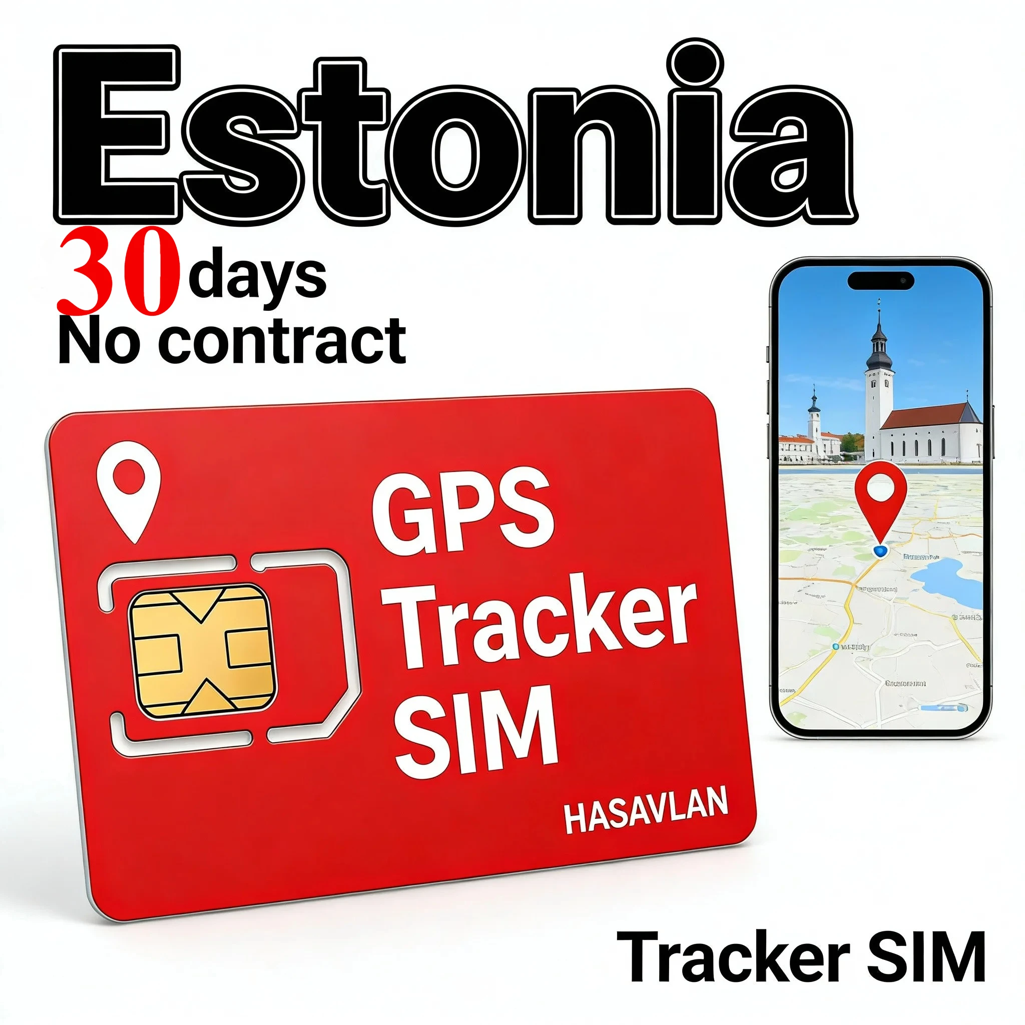 2G SIM Card for GPS Tracker for ST-901L MV710, Nano/Micro/Standard LTE GPRS IoT, No Contract 30MB/30 Days, ZOVAGOLO ESTONIA