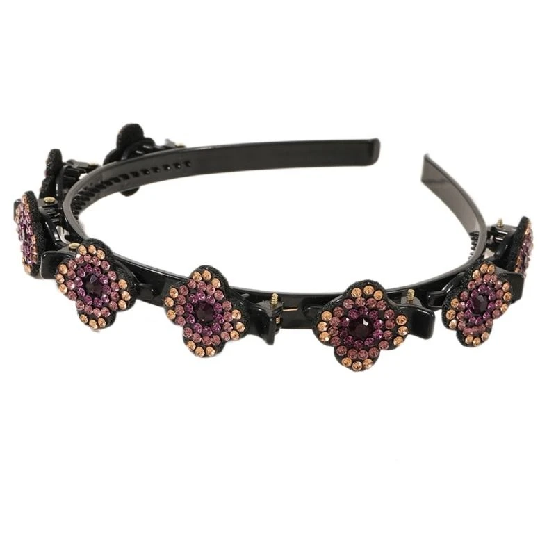 Hairbands Boutique Hair Clips Sparkling Clover Decorations for Braided Hairstyle Styling Sectioning Delicate Glinting