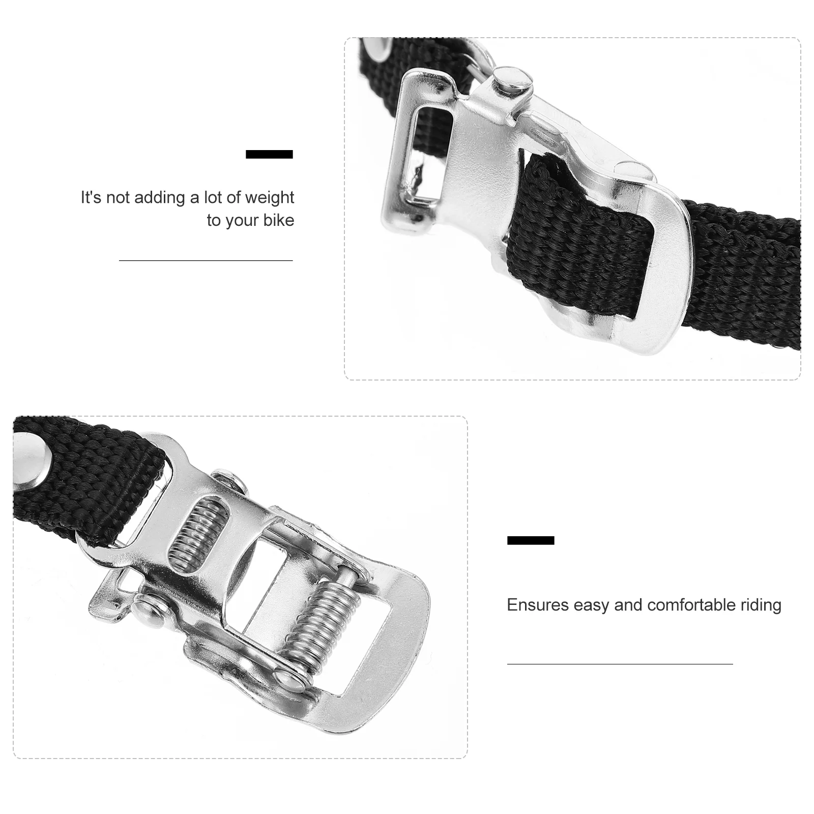 4 Pcs Bike Strap Workout Bikes Accessories Riding Foot Pedal Bicycles Toe Fitness Straps Replacement Mountain Pedals