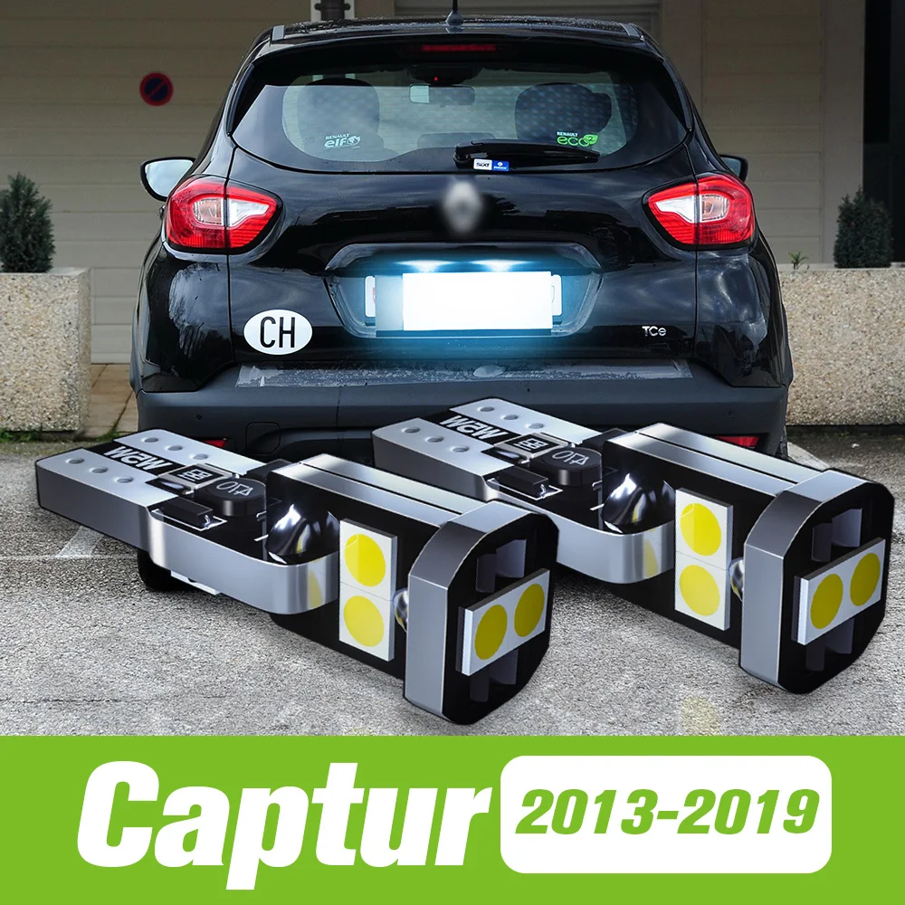 

2pcs For Renault Captur 2013-2019 LED License Plate Light 2014 2015 2016 2017 2018 Accessories