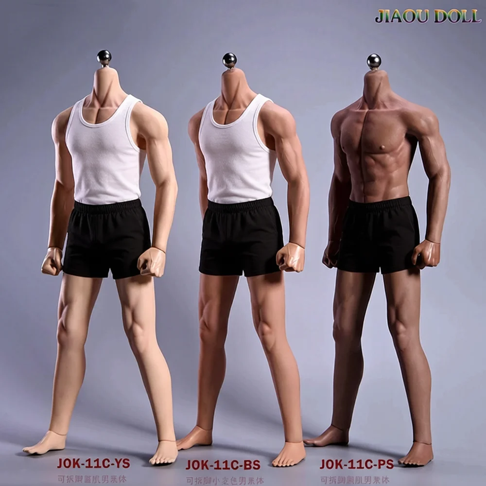 

JIAOU DOLL JOK-11C 1/6 Male Super Flexible Seamless Body with Metal Skeleton for 12inch Action Figure DIY Toys