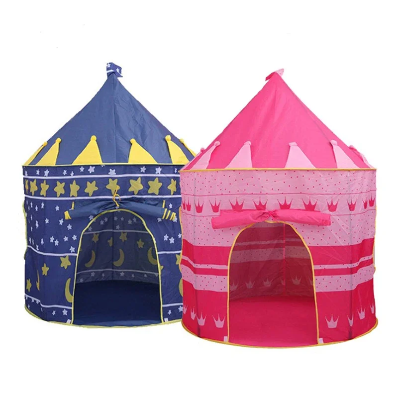 Portable Kids Play Tent Outdoor Indoor Playhouse Foldable Mongolian Yurt Boy Girls Baby Camping Toy Birthday Christmas Gift