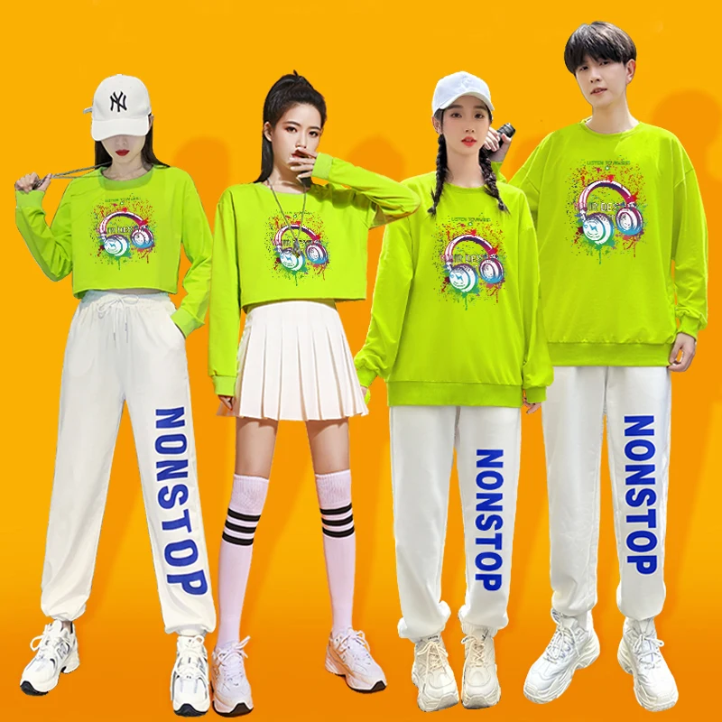 طقم ملابس رياضية للتمارين الهوائية، زي مدرسي للرقص، ملابس أداء رياضية للطلاب البالغين في الفعاليات الرياضية