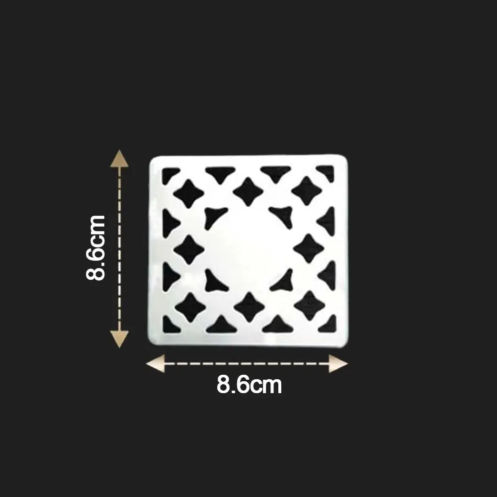 Square Floor Drain Cover Stainless steel convenient Shower Drain Hole Filter no rust Floor drain pad Bathroom Hardware Parts