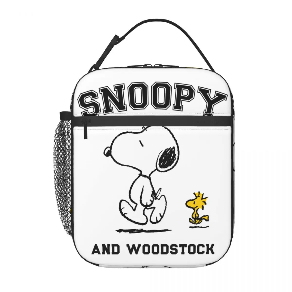 Snoopy i Charlie brązowy izolowany worek na Lunch orzeszki ziemne pojemnik na jedzenie przenośne chłodnica termiczna pudełka na kanapki do podróży