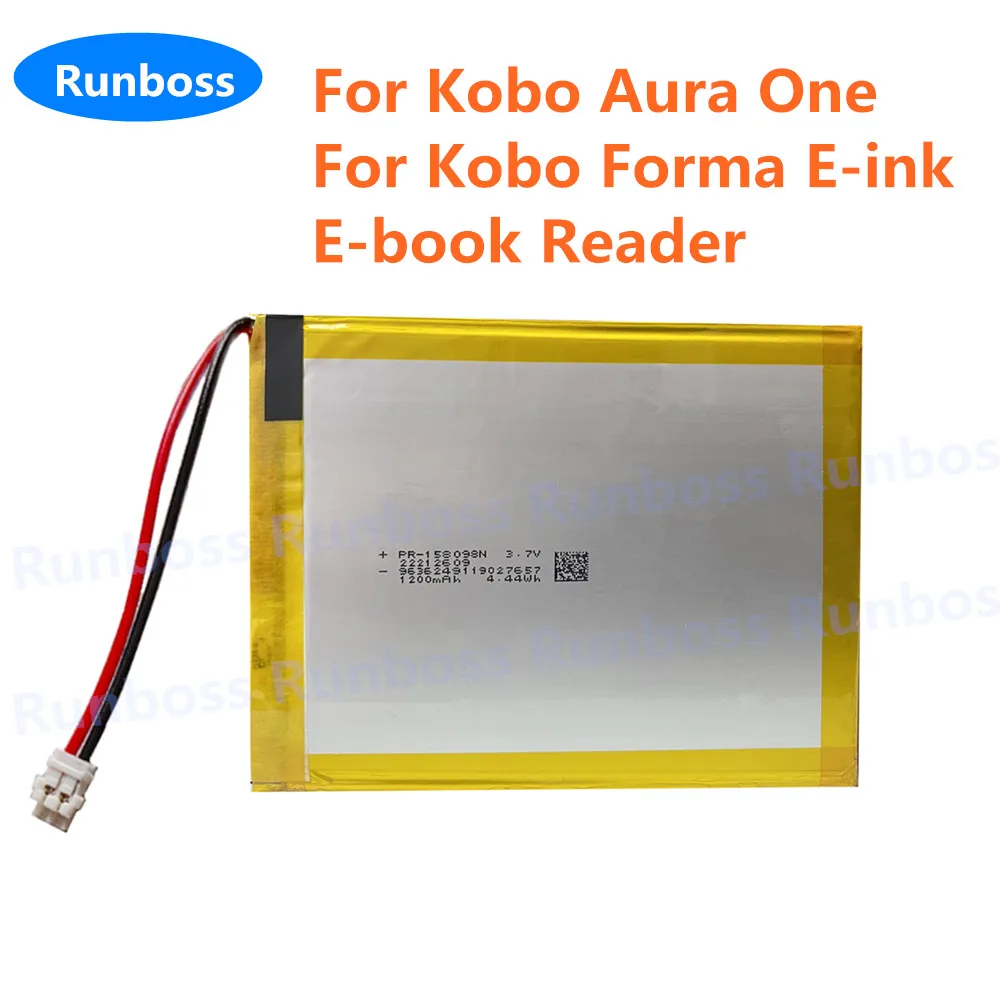 

New 3.7V 1200mAh Rechargeable Li-Polymer Battery For E-book Reader Kobo Aura One E-Book 4 Wires / Kobo Forma E-ink E-book Reader