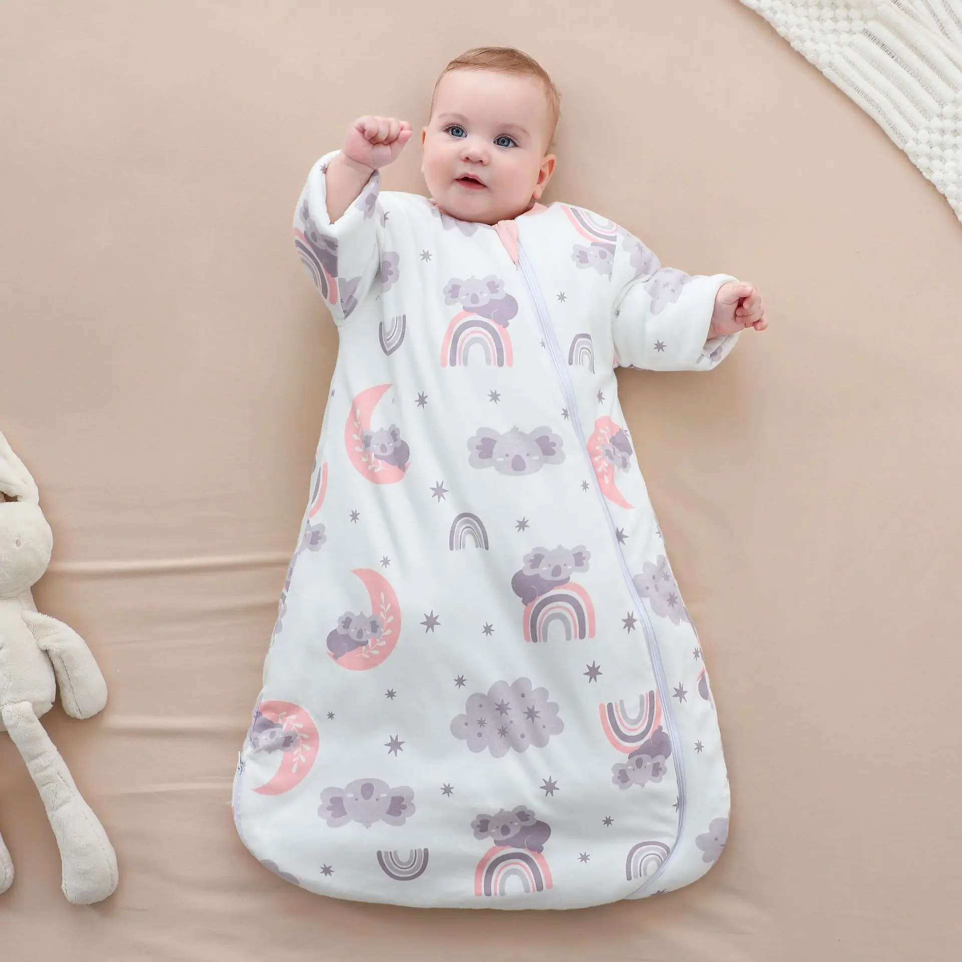 

Sleeping Bag For Babies 0-24Months Wearable Blanket Swaddle Winter Warm Sleeping Bag Kids Anti-Kick Prevent Cold Baby Blanket