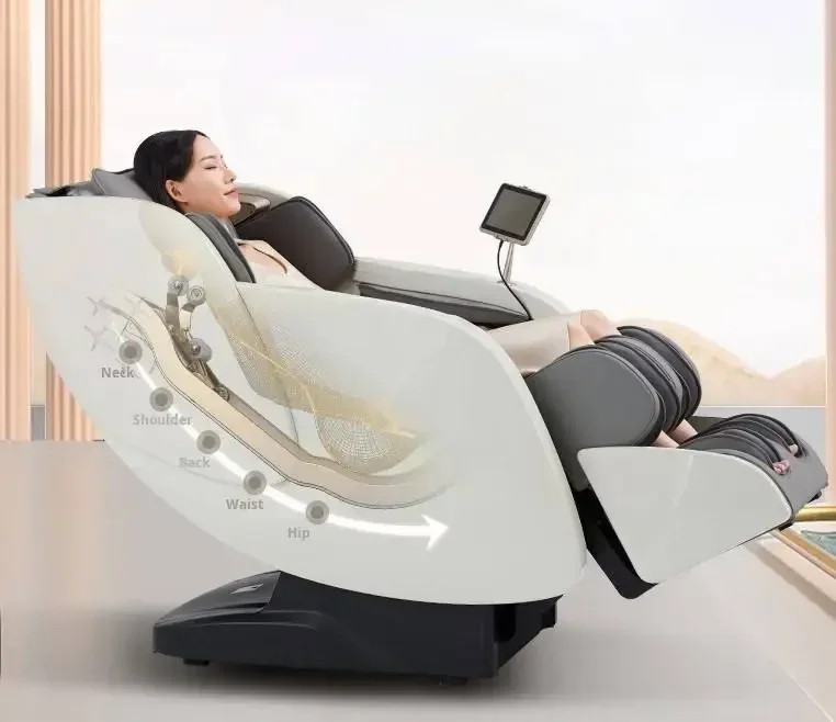 Latest Electronic Heat Sl Track Full Body Massager Airbags Shortcut Keys Back 4d Zero Gravity Stretch Luxury Massage Chair