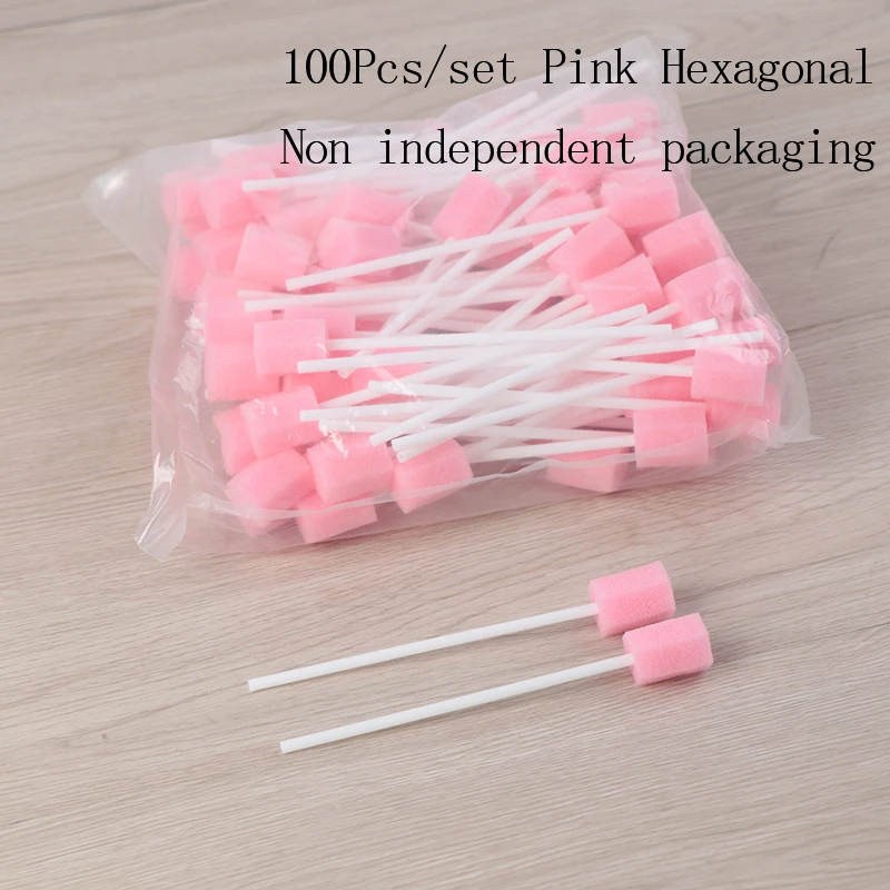 🛒-100-unidades-de-esponjas-descartaveis-para-cuidado-oral-swabs-de-limpeza-bucal-com-cabo-e-cabeca-de-esponja