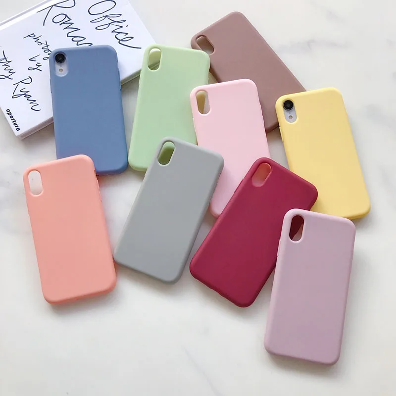 TPU Handyhülle für iPhone XR X XS Max 11 12 13 Pro Max mini Luxus Soft Candy Cover für iPhone XR XS X 6 6S 7 8Plus Hülle – Detail 14