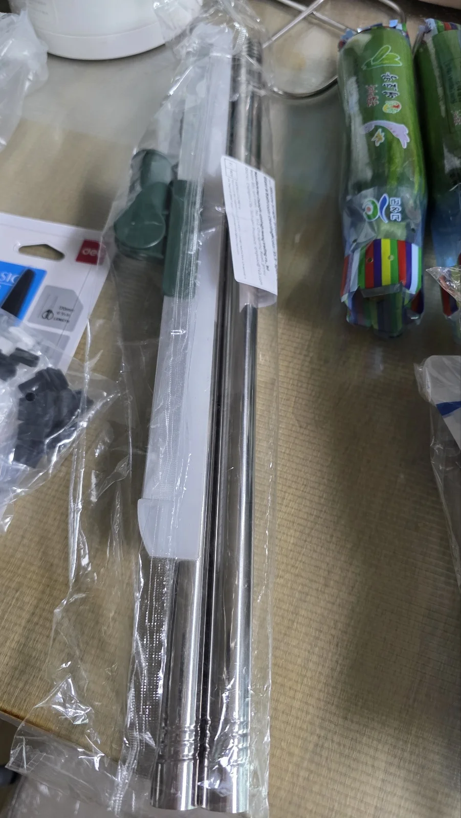 Silicone Scraper Broom with Squeegee for Floor, Glass & Bathroom Cleaning photo review