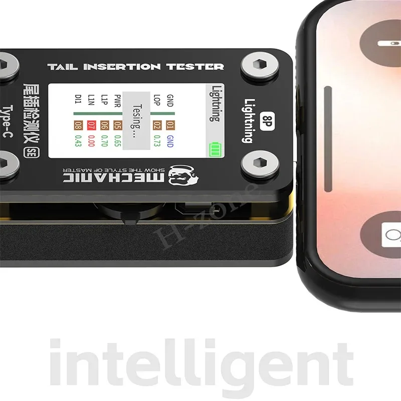 Precision Digital Tail Insertion USB Tester MECHANIC T-824 SE Without Demoulding Current Power Check Type-C Lightning for iphone