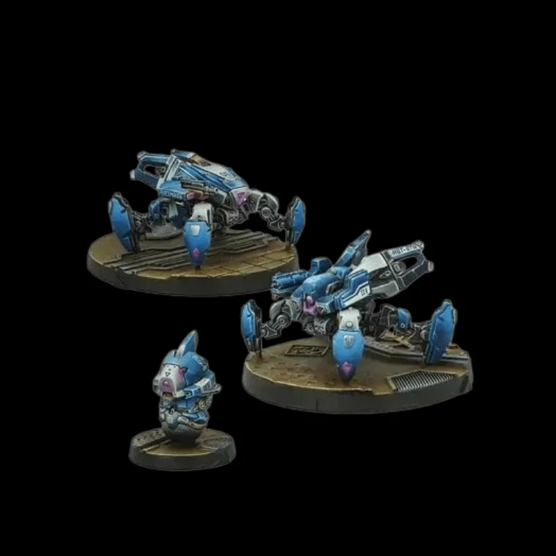 Casting Resin Model Assembly Kit, GK, PanOceania Armbots , Unpainted (including Base)