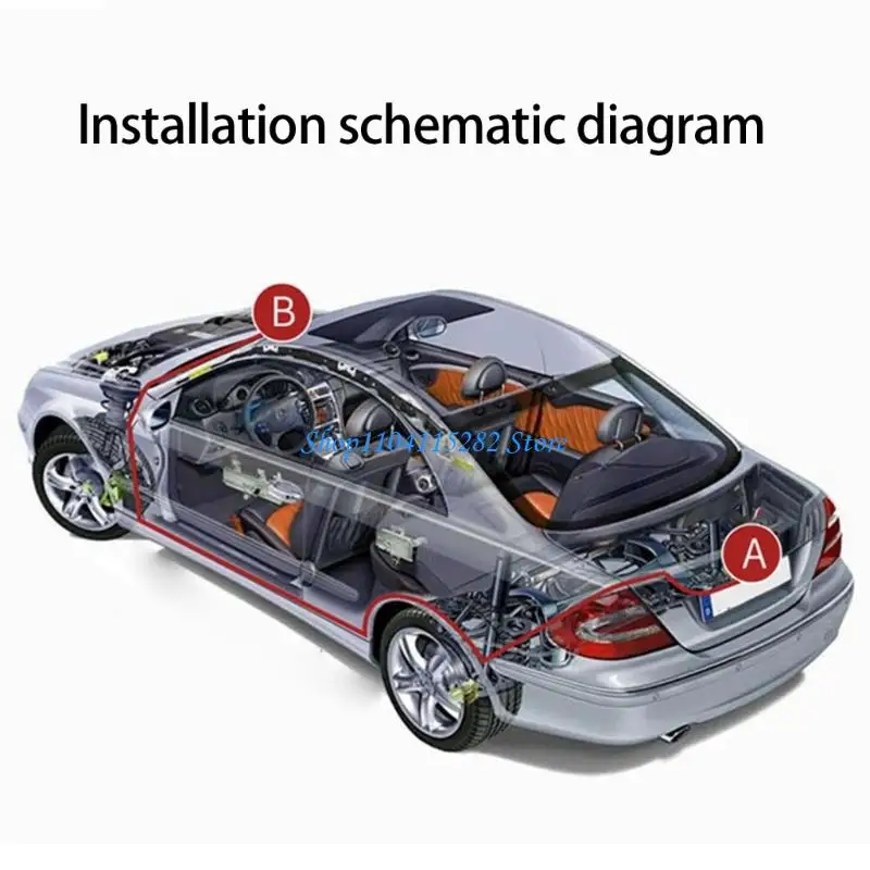 

A2BF 12V Waterproof Car Rear View Reverse Backup Camera License Plate Backup Camera