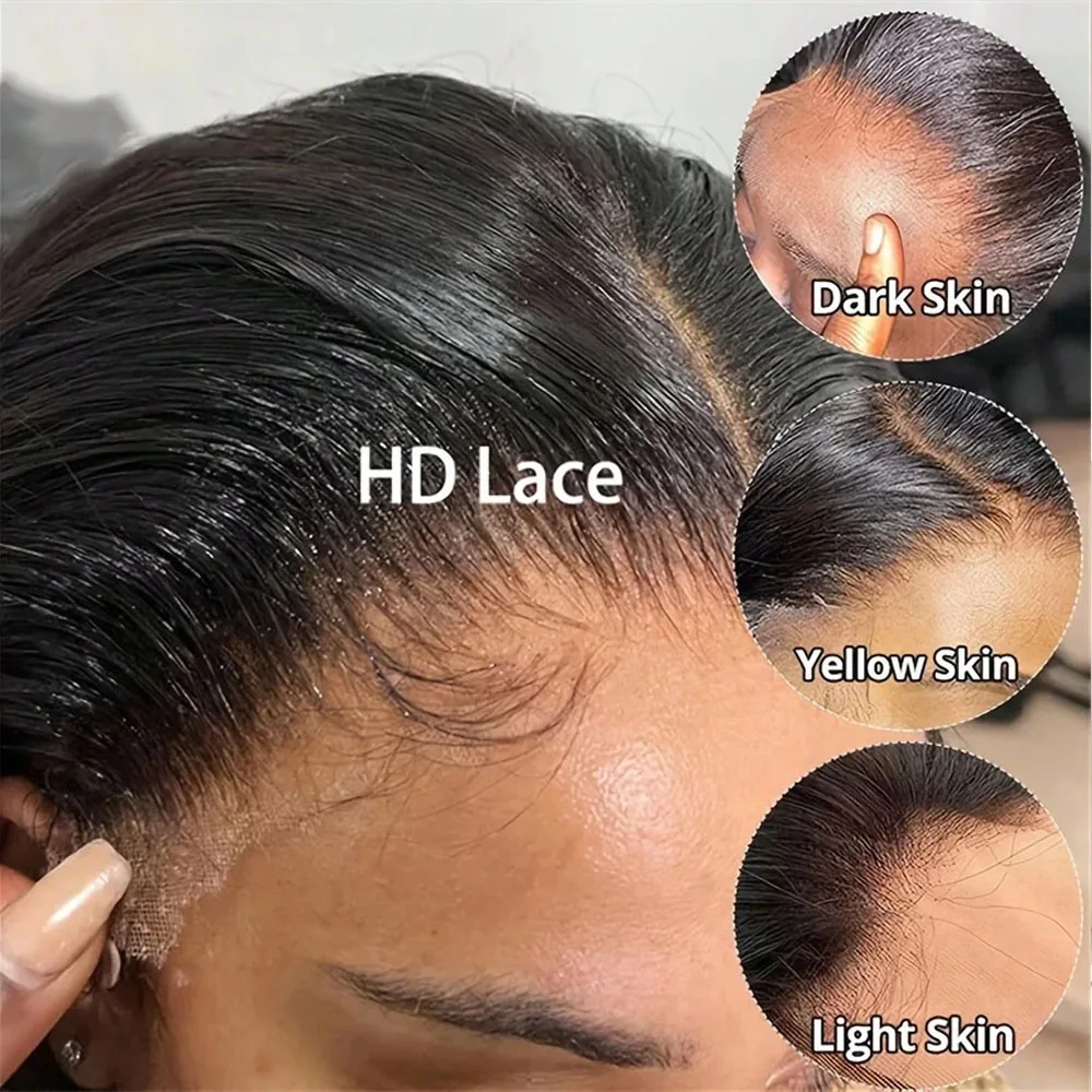 250% الكثافة 13X4 HD الدانتيل شعر مستعار أمامي مستقيم الدانتيل الجبهة الباروكات شعر الإنسان 100% البرازيلي باروكة من شعر طبيعي طبيعي 13X4 5x5 غلويليس #4