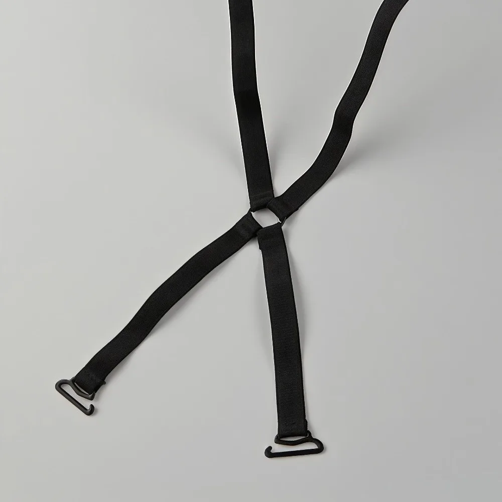 O Ring Back Bra Straps Cross Straps Slip Resistant Shoulder Straps Elastic Adjustable Thin Anti Slip Bra Straps
