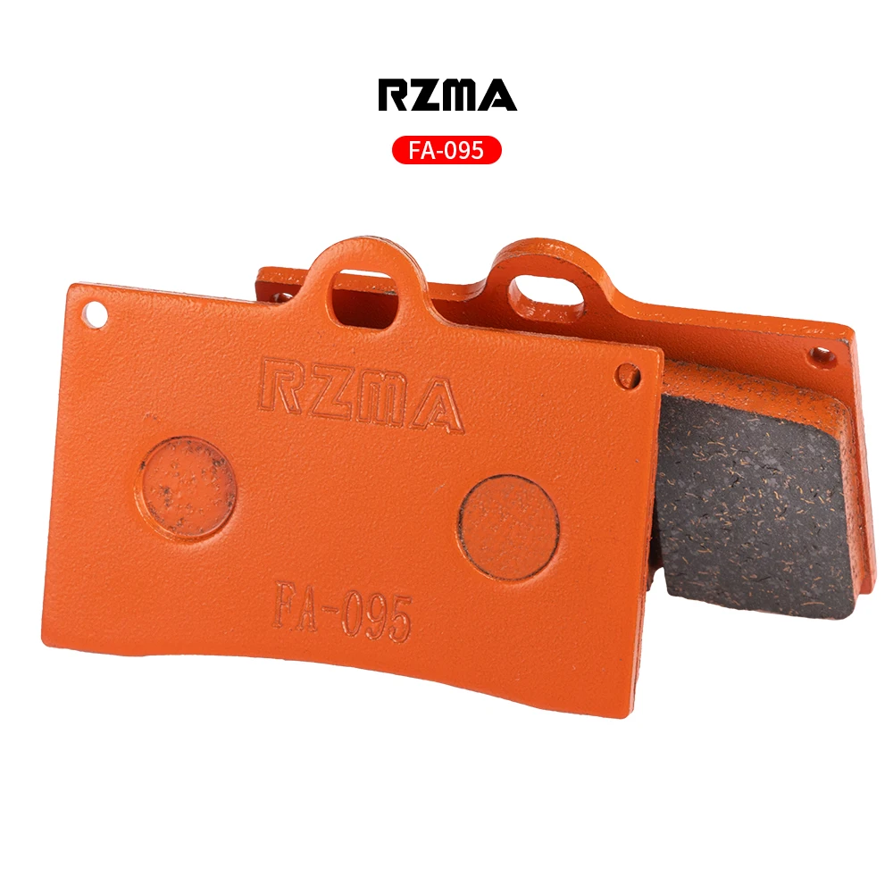 RZMA Ceramic Racing Brake Pads - Orange, for Radial 4-Piston Calipers (Motorcycle Track Grade)