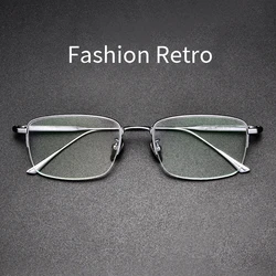 Xbora Men's Business Square Glasses Frame Ultra-Light And Comfortable Half-Frame Women's Optical Prescription Eyeglasses 1907