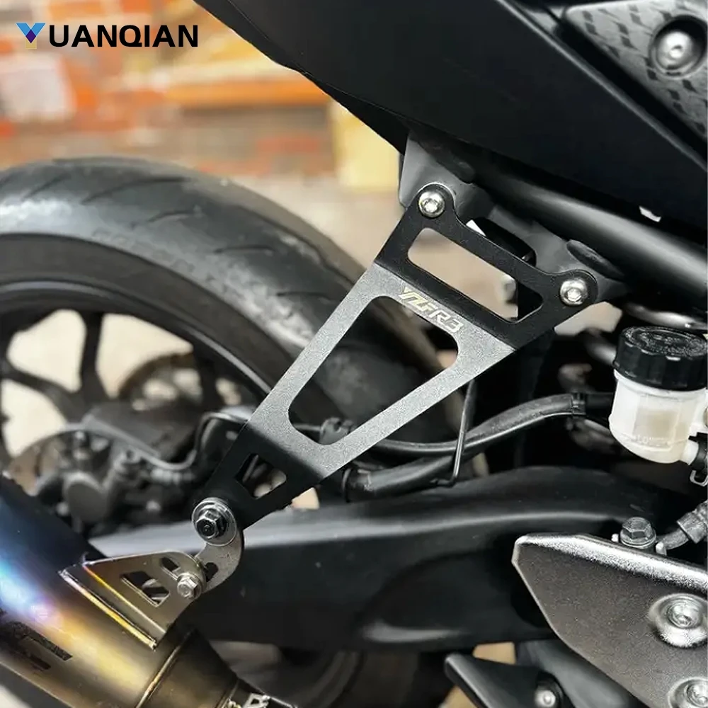 

For YAMAHA YZF R25 R3 MT25 MT03 YZF-R25 YZF-R3 MT-25 MT-03 2015 - 2026 Exhaust Hanger Bracket Rear Foot Rest Blanking Plates