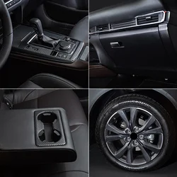 For MAZDA CX-30 modified sticker special carbon fiber interior sticker door anti-kick gear protective film New arrivals