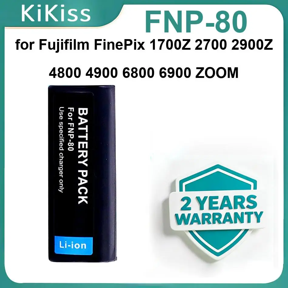 

Camera Battery For Fujifilm Finepix 1700Z 2700 2900Z 4800 4900 6800 6900 ZOOM NP-100,FNP-80 Li-Ion Polymer Batteries