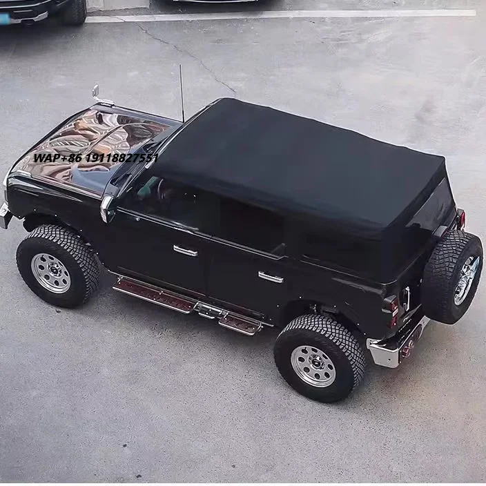 Waterproof Convertible Kit Black Flannel Sunshade Roof Cover Retractable  3/3 Soft Top for Bronco 2021-2024