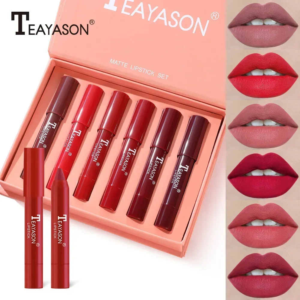 6-pcs-lipstick-set-matte-velvet-texture-long-lasting-waterproof-non-sticky-fashion-daily-lipstick-cosmetics-festival-gift-25g-6