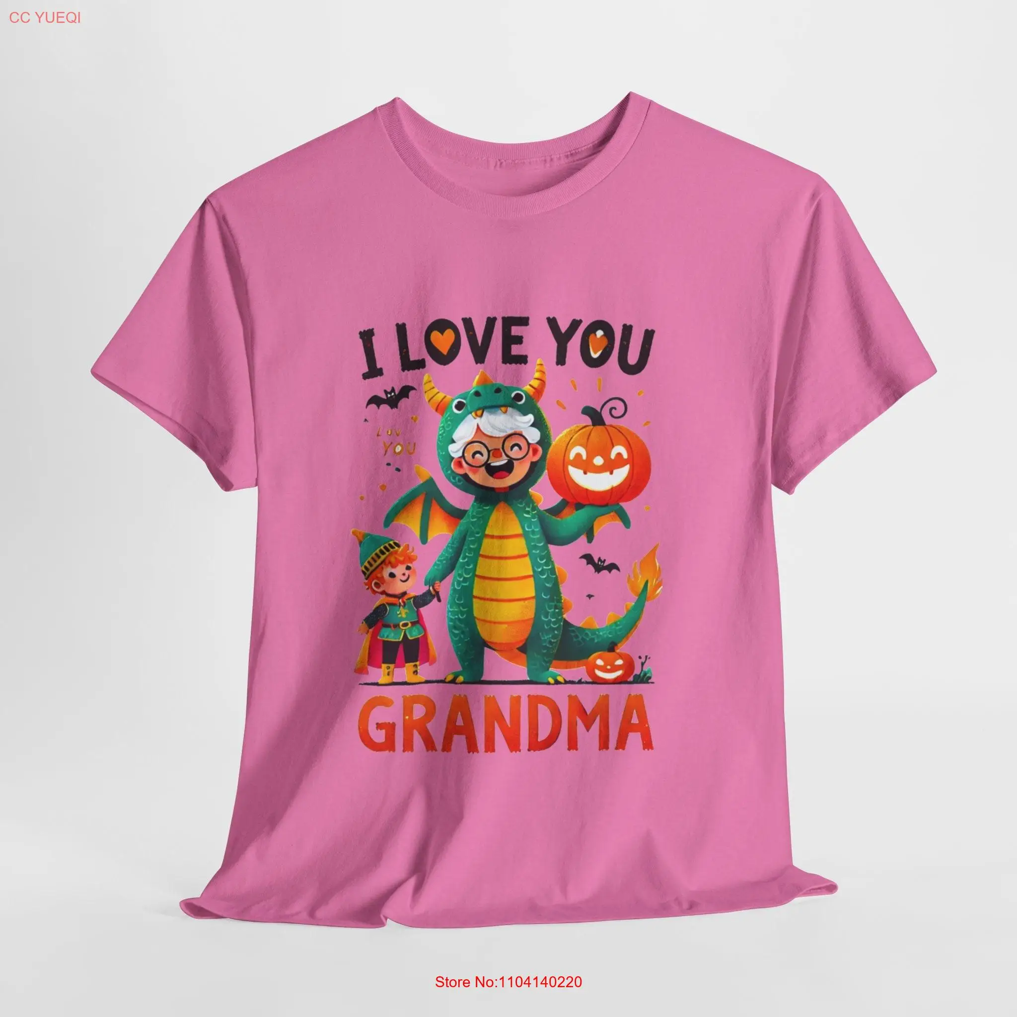 Dragon Love I You Grandma T Shirt long or short sleeves