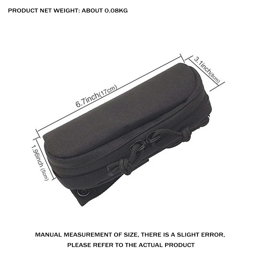 OPHIDIAN MOLLE Óculos Case, Caça À Prova de Choque Óculos De Proteção 1000D Nylon Box, Portátil Óculos De Sol Ao Ar Livre Caso